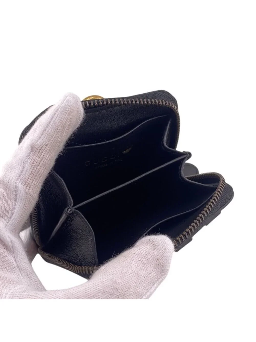 Gucci Trefoil Leather Shoulder Pouch Adidas Collaboration Card - Picture 6 of 8